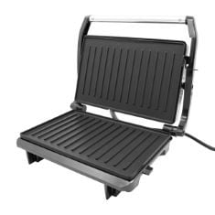 QTY OF ITEMS TO INCLUDE 3X ASSORTED ITEMS TO INCLUDE QUEST 34340 PANINI PRESS AND GRILL SANDWICH MAKER/COMPACT STAINLESS STEEL DESIGN/NON-STICK HOTPLATES/COOL TOUCH FLOATING HINGE HANDLE/AUTOMATIC TE