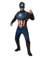 QTY OF ITEMS TO INCLUDE 10X ASSORTED FANCY DRESS TO INCLUDE RUBIES OFFICIAL AVENGERS ENDGAME CAPTAIN AMERICA, DELUXE ADULT MENS COSTUME - SIZE STANDARD/MEDIUM HALLOWEEN, RUBIES OFFICIAL ADULT DC WARN