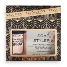 20 X MAKEUP REVOLUTION SOAP STYLER DUO, 2 PIECE EYEBROW SET, STAY ALL DAY BROWS, INCLUDES 2 VIRAL PRODUCTS.