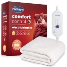 QTY OF ITEMS TO INCLUDE 3X ASSORTED ITEMS TO INCLUDE SILENTNIGHT COMFORT CONTROL ELECTRIC BLANKET - HEATED UNDERBLANKET WITH 3 HEAT SETTINGS, FAST HEAT UP, OVERHEAT PROTECTION AND EASY FIT STRAPS - M