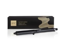 GHD CURVE® CLASSIC WAVE WAND, 38MM - 26MM OVAL SHAPED BARREL, FOR LONG-LASTING UNDONE TEXTURE OR GLAMOUROUS HOLLYWOOD WAVES, OPTIMUM STYLING TEMP 185ºC, PROTECTIVE COOL TIP, AUTO SLEEP MODE BLACK.