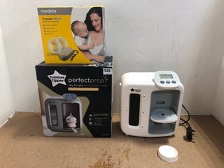 3 X ASSORTED BABY ITEMS TO INCLUDE TOMMEE TIPPEE PERFECT PREP FORMULA FEED MAKER: LOCATION - BR9