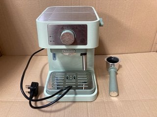 DELONGHI BEAN TO CUP COFFEE MACHINE IN SAGE GREEN: LOCATION - BR5