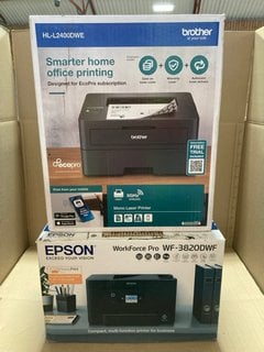 EPSON WORKFORCE PRO WF-3820DWF OFFICE PRINTER IN BLACK TO ALSO INCLUDE BROTHER HL-L2400DWE OFFICE PRINTER IN BLACK: LOCATION - BR3