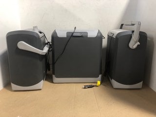 2 X 24 LITRE ELECTRIC COOLBOXES IN GREY TO ALSO INCLUDE 14 LITRE ELECTRIC COOLBOX IN GREY: LOCATION - BR1