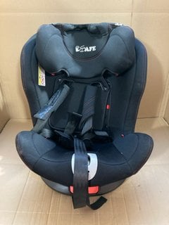 I SAFE ALL STAGES 360 DEGREE CHILDRENS CAR SEAT IN BLACK: LOCATION - BR14