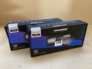 2 X NEXTBASE DASH CAMS 320 XR REAR CAMERA BUNDLE: LOCATION - BR14