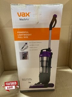 VAX MACH AIR POWERFUL LIGHTWEIGHT FULL SIZE MULTI-CYCLONIC UPRIGHT VACUUM CLEANER - MODEL: UCA1GEV1: LOCATION - BR16