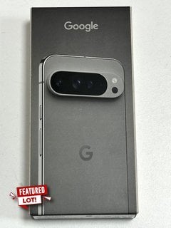 GOOGLE PIXEL 9 PRO XL 256GB SMARTPHONE (ORIGINAL RRP - £1199) IN HAZEL: MODEL NO GA05985-GB (WITH BOX & ALL ACCESSORIES) [JPTM128068]. (SEALED UNIT). THIS PRODUCT IS FULLY FUNCTIONAL AND IS PART OF O