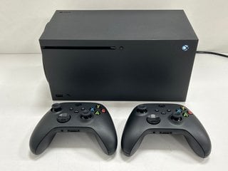 MICROSOFT XBOX SERIES X 1TB GAMES CONSOLE: MODEL NO 1882 (WITH ALL ACCESSORIES, TO INCLUDE 2X MICROSOFT XBOX WIRELESS CONTROLLERS) [JPTM127912]. THIS PRODUCT IS FULLY FUNCTIONAL AND IS PART OF OUR PR