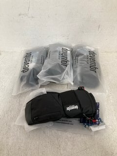 4 X PAIR OF DEVEMBR SKIING MITTENS IN BLACK SIZE: S - RRP - £140: LOCATION - G14