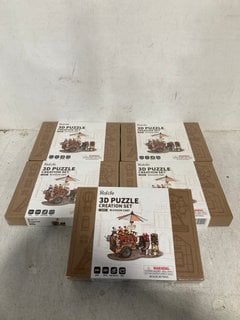 5 X ROLIFE 3D BLOSSOM CART CREATION PUZZLE SETS: LOCATION - G17