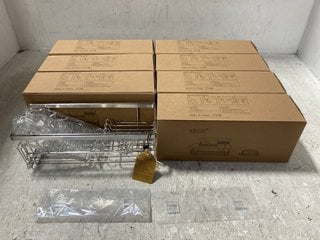 8 X KEGII SILVER SHOWER CADDIES: LOCATION - G18