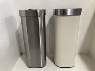 2 X ASSORTED JOHN LEWIS AND PARTNERS WASTE BINS: LOCATION - H12