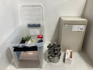 QTY OF ASSORTED JOHN LEWIS AND PARTNERS ITEMS TO INCLUDE LIKE - IT CLOSET ORGANISING DRAWER , PEUGEOT PARIS OLIVIER SALT MILL: LOCATION - H12