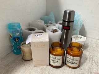 QTY OF ASSORTED JOHN LEWIS AND PARTNERS ITEMS TO INCLUDE NEOM WELLBEING POD MINI ESSENTIAL OIL DIFFUSER: LOCATION - H8