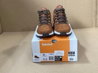 TIMBERLAND MENS SPRINT TREKKER MID WALKING BOOTS IN RACCOLTA RUST BROWN SIZE: 9 - RRP - £130: LOCATION - E7