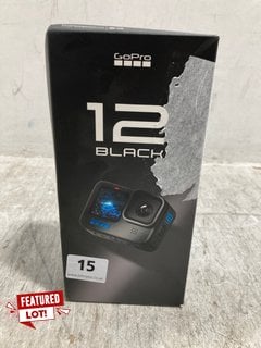 GOPRO HERO 12 CAMERA IN BLACK - RRP - £288: LOCATION - E0