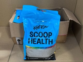 BOX OF KAT KIN SCOOP HEALTH MONITORING CAT LITTERS: LOCATION - E12