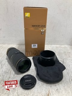 NIKON AF - S NIKKOR 70 - 200MM F/4G ED VR CAMERA LENS - RRP - £1718: LOCATION - E0