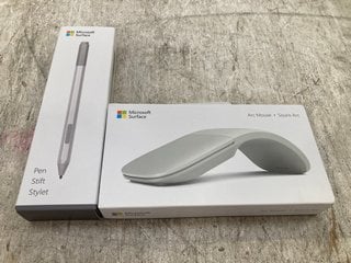 MICROSOFT SURFACE PEN (SEALED) TO INCLUDE MICROSOFT SURFACE ARC MOUSE: LOCATION - E14