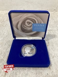 1999 PRINCESS DIANA £5 CROWN SILVER PROOF MEMORIAL COIN - RRP - £499: LOCATION - E1