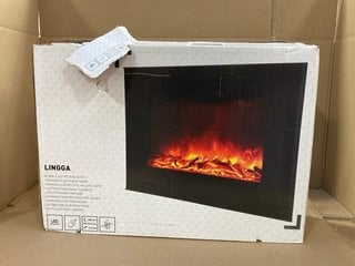 LINGGA BLACK ELECTRIC FIRE SUITE - RRP - £400: LOCATION - E16