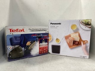 TEFAL PRO EXPRESS ULTIMATE STEAMER TO INCLUDE PANASONIC AUTOMATIC BREAD MAKER MODEL: SD - R2530: LOCATION - F18