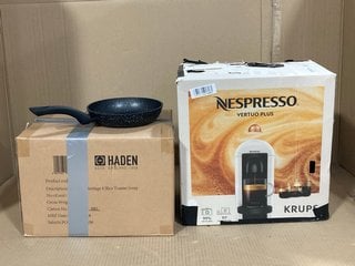 3 X ASSORTED KITCHEN ITEMS TO INCLUDE NESPRESSO VERTUO PLUS COFFEE MACHINE: LOCATION - F16