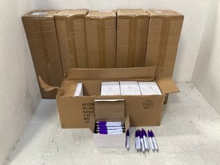 6 X BOXES OF 50 PACKS OF BALL POINT PENS: LOCATION - F8