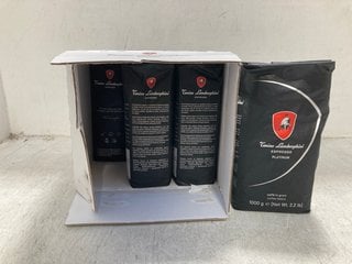 BOX OF CONINO LAMBORGHINI PLATINUM ESPRESSO BEANS 1000G BB: 06/26: LOCATION - F5