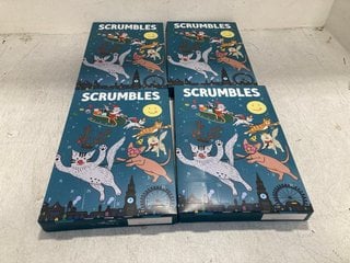 4 X SCRUMBLES PET ADVENT CALENDARS BB: 07/25: LOCATION - F5