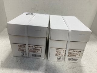 2 X MULTIPACKS OF WHITE A4 COPY PAPER: LOCATION - F5