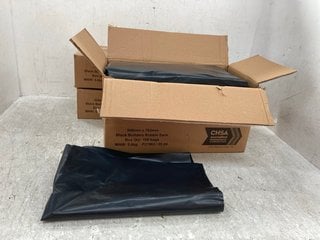 4 X BOXES OF SAMSON HEAVY DUTY WASTE BAGS IN BLACK: LOCATION - F4