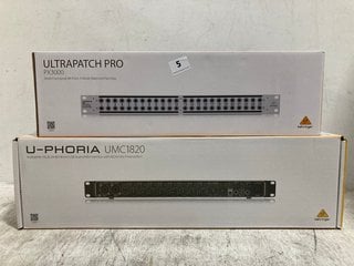 BEHRINGER ULTRA PATCH PRO MULTI FUNCTIONAL 48 - POINT 3 MODE BALANCED PATCH BAY MODEL: PX3000 TO INCLUDE BEHRINGER U - PHORIA AUTOPHILE MODEL: UMC1820 - COMBINED RRP - £494: LOCATION - E0