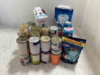 QTY OF ASSORTED PET ITEMS TO INCLUDE LILY'S KITCHEN CHICKEN AND TURKEY CASSEROLE WET DOG FOOD TIN 400G BB: 07/26: LOCATION - G9