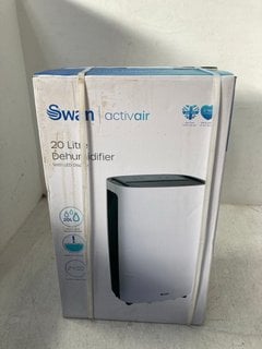 SWAN ACTIVAIR 20L DEHUMIDIFIER - RRP - £149: LOCATION - G10