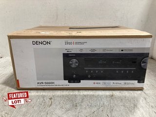 DENON 5.2 CHANNEL AV RECIEVER MODEL: AVR-S660H - RRP - £599: LOCATION - E0