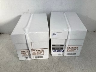 2 X BOXES OF WHITE A4 COPY PAPER: LOCATION - G11