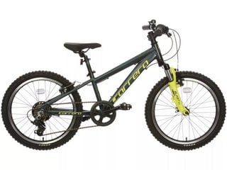 CARRERA BLAST JUNIOR MOUNTAIN BIKE - 20 INCH WHEEL IN BLUE/LIME GREEN MATT - RRP £130: LOCATION - A1