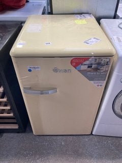 SWAN RETRO UNDER COUNTER FRIDGE: MODEL SR11030CN - RRP £399: LOCATION - A1