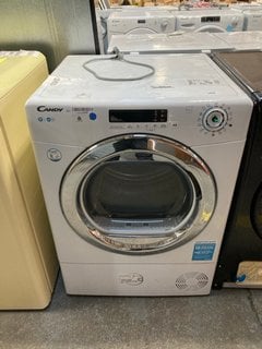 CANDY 9KG CONDENSER TUMBLE DRYER IN WHITE: MODEL CSOEC9DCG80 - RRP £360: LOCATION - A1