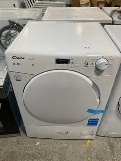 CANDY 8KG CONDENSER TUMBLE DRYER IN WHITE: MODEL KSEC8LF80 - RRP £269: LOCATION - A1