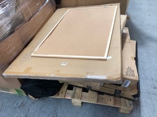 PALLET OF ASSORTED ITEMS TO INCLUDE A101 ALUMINIUM FRAMED MAGNETIC WHITE BOARD: LOCATION - A3 (KERBSIDE PALLET DELIVERY)