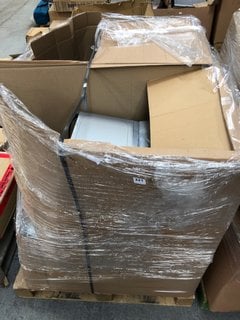 PALLET OF ASSORTED JOHN LEWIS & PARTNERS ELECTRICAL APPLIANCES TO INCLUDE 20 LITRE MICROWAVE OVEN IN SILVER: MODEL JLSMWO08: LOCATION - A3 (KERBSIDE PALLET DELIVERY)