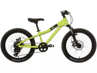 VOODOO SOBO JUNIOR MOUNTAIN BIKE - 20 INCH WHEEL IN BLACK/LIME GREEN - RRP £300: LOCATION - A2