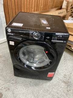 HOOVER H-WASH 9KG WASHING MACHINE IN BLACK: MODEL H3W492DABB4/1-80 - RRP £314: LOCATION - A4