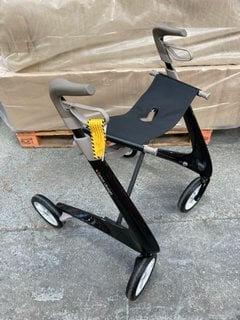 BY ACRE CARBON ULTRALIGHT ROLLATOR IN CARBON BLACK - RRP £490: LOCATION - A3