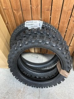 3 X PIRELLI 110/90 - 19 NHS 62M TYRES IN BLACK: LOCATION - A2