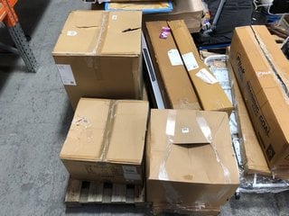 PALLET OF ASSORTED JOHN LEWIS & PARTNERS HOMEWARE ITEMS TO INCLUDE 2 X TOMMY FLOOR LAMPS: LOCATION - A7 (KERBSIDE PALLET DELIVERY)